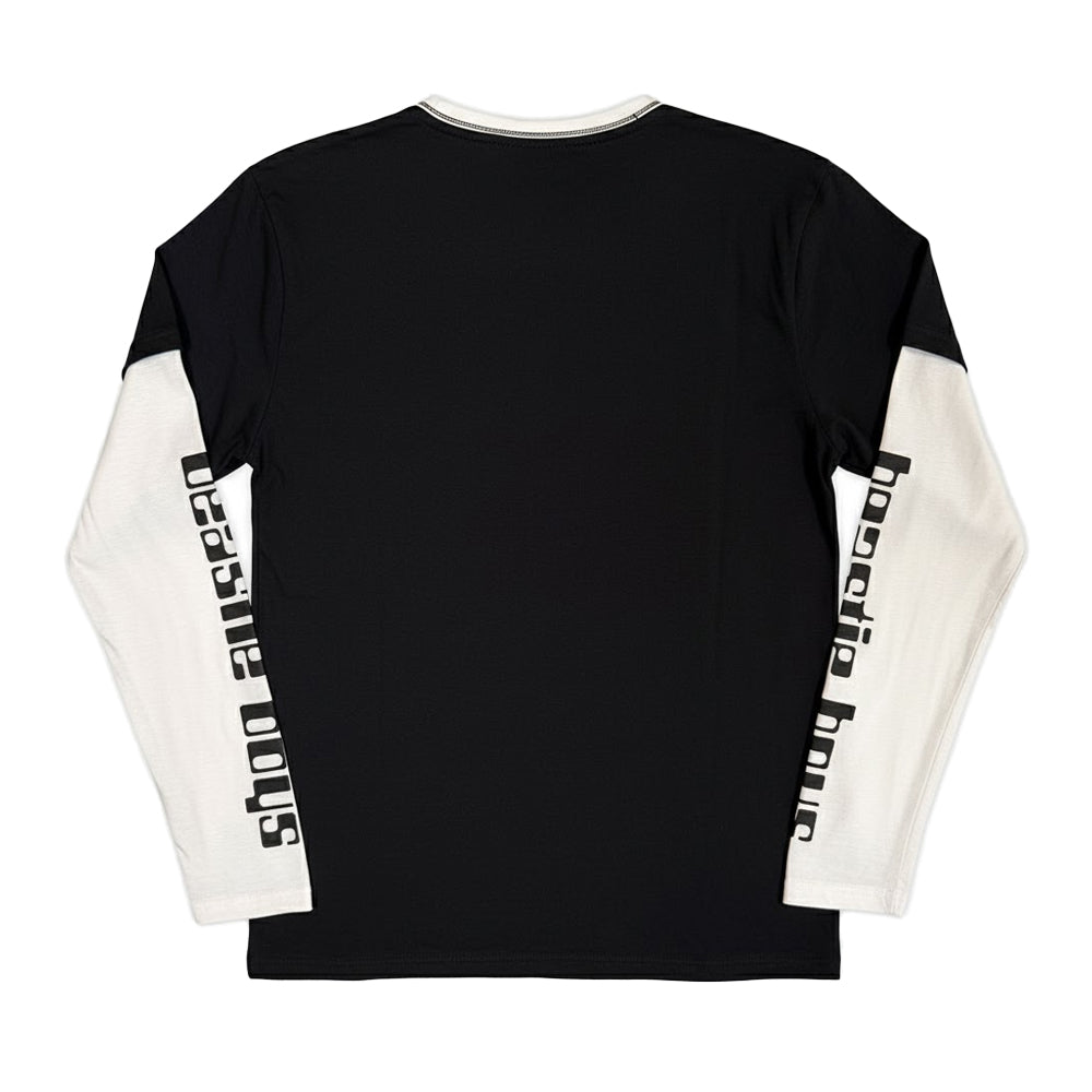 Black-White - Back - Beastie Boys Unisex Adult Intergalactic Robot Layered Long-Sleeved T-Shirt