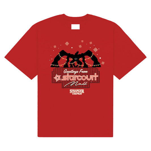 Red - Front - Stranger Things Unisex Adult Greetings From Starcourt T-Shirt