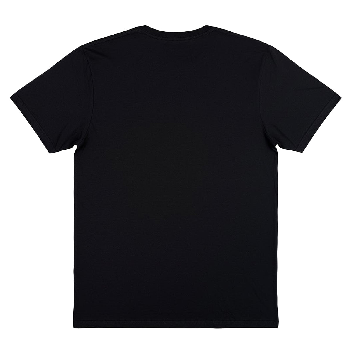 Black - Back - Stranger Things Unisex Adult Christmas Lights Logo T-Shirt