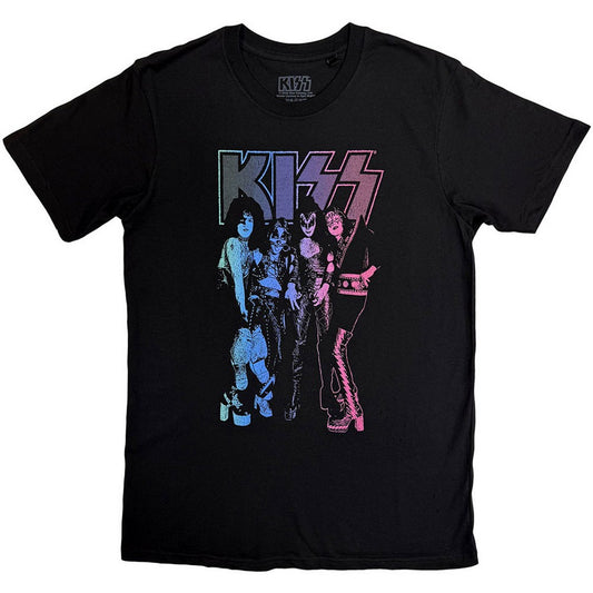 Black - Front - Kiss Unisex Adult Band T-Shirt