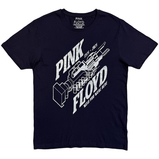 Navy Blue - Front - Pink Floyd Unisex Adult Robot Hands T-Shirt
