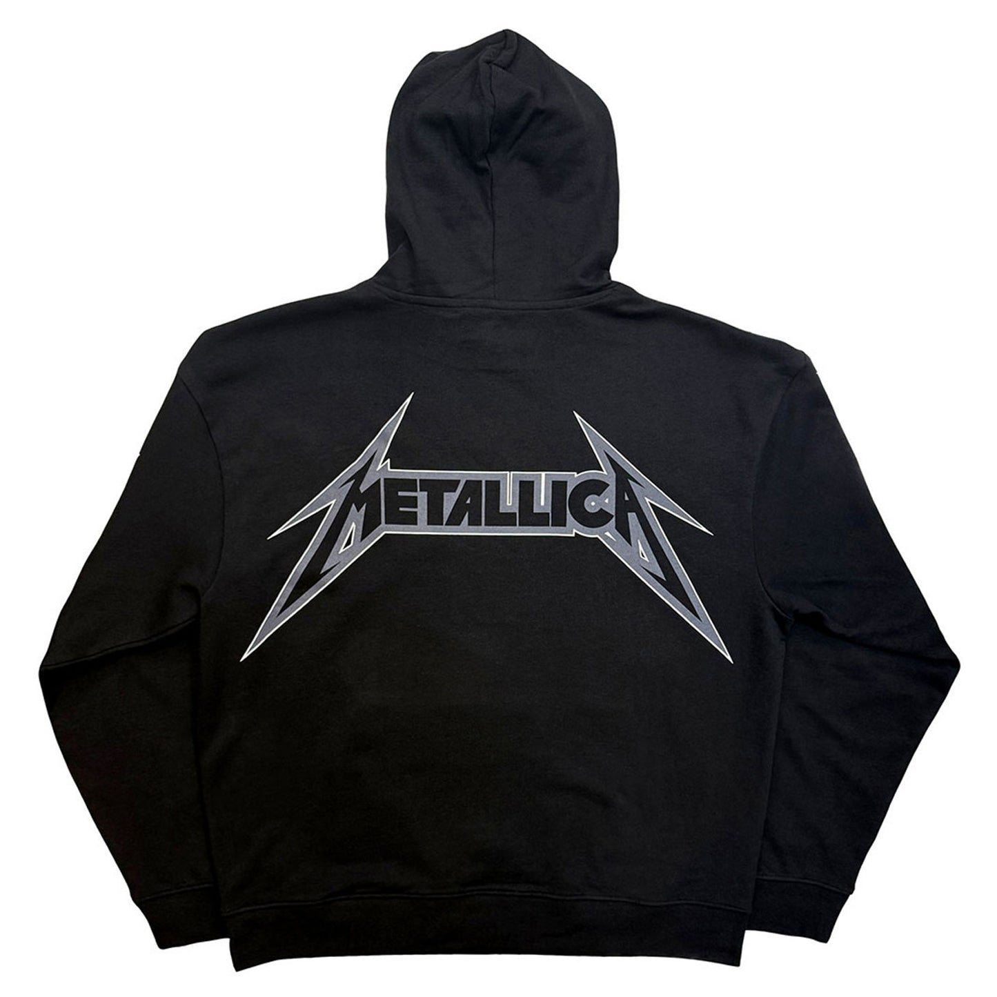 Black - Back - Metallica Unisex Adult Bolt Logo Hoodie