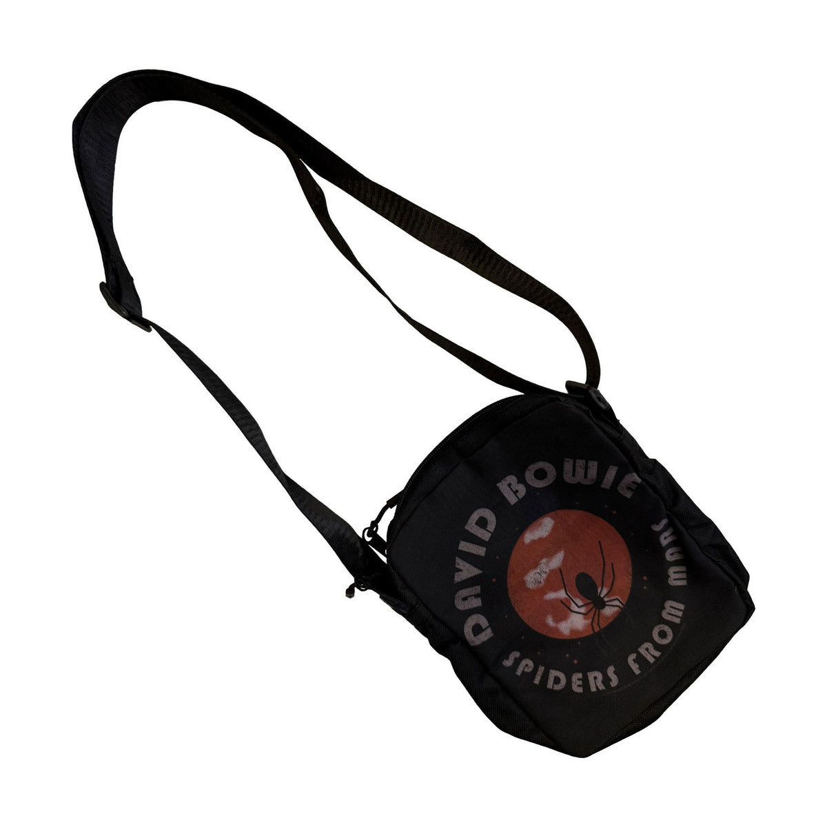 Black - Back - David Bowie Spiders From Mars Crossbody Bag