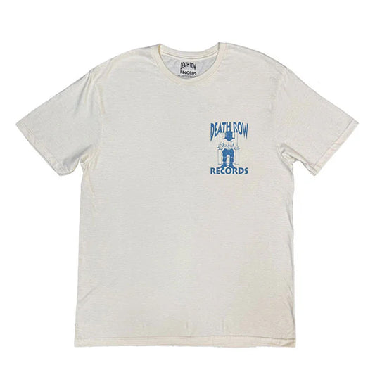 Natural - Front - Death Row Records Unisex Adult Execution Colour Fill Back Print T-Shirt