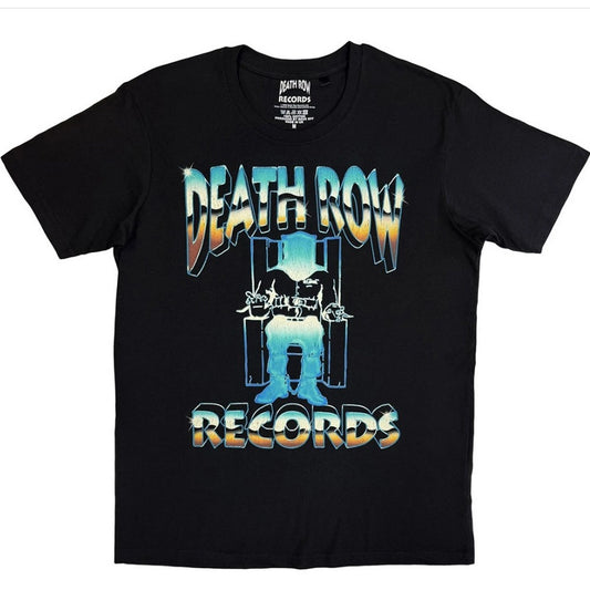 Black - Front - Death Row Records Unisex Adult Execution T-Shirt