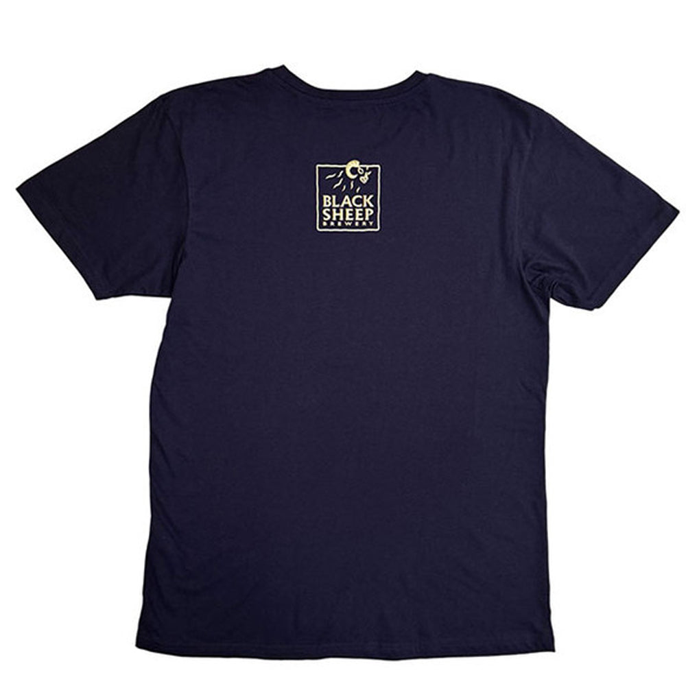 Navy Blue - Back - Monty Python Unisex Adult Holy Grail Golden Ale T-Shirt