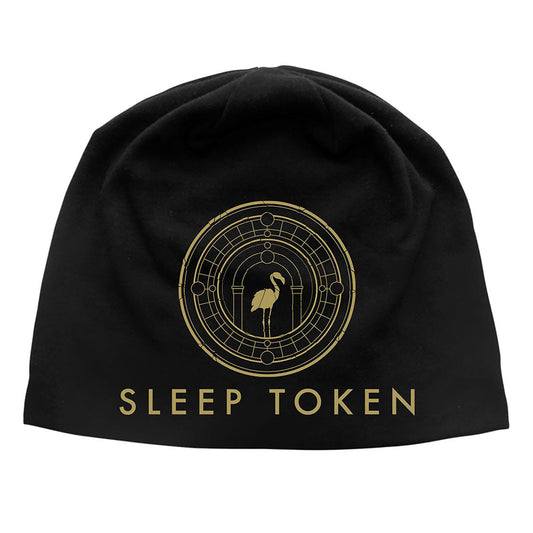 Black - Front - Sleep Token Unisex Adult Even In Arcadia JD Print Beanie