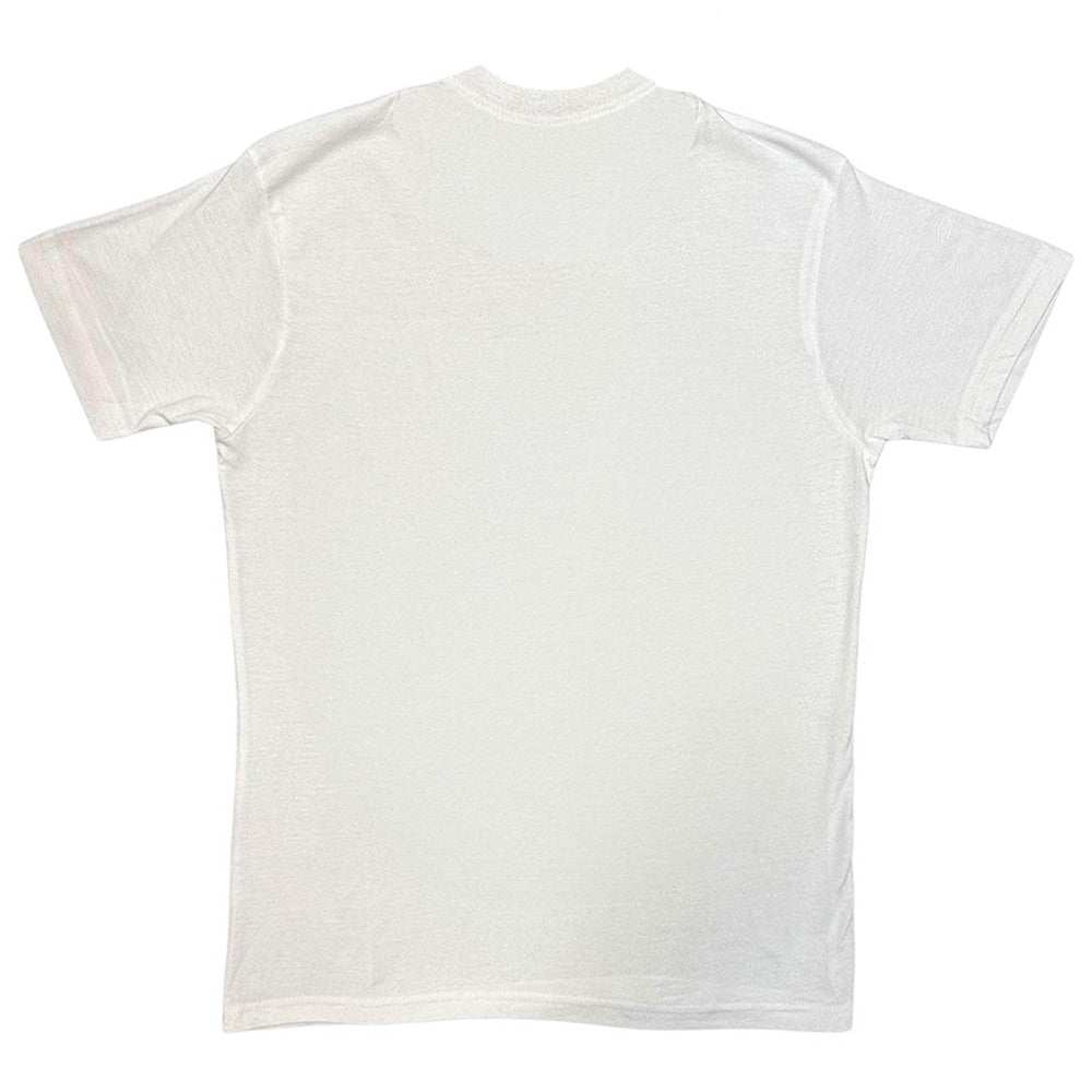 White - Back - PIL (Public Image Ltd) Unisex Adult News Logo T-Shirt
