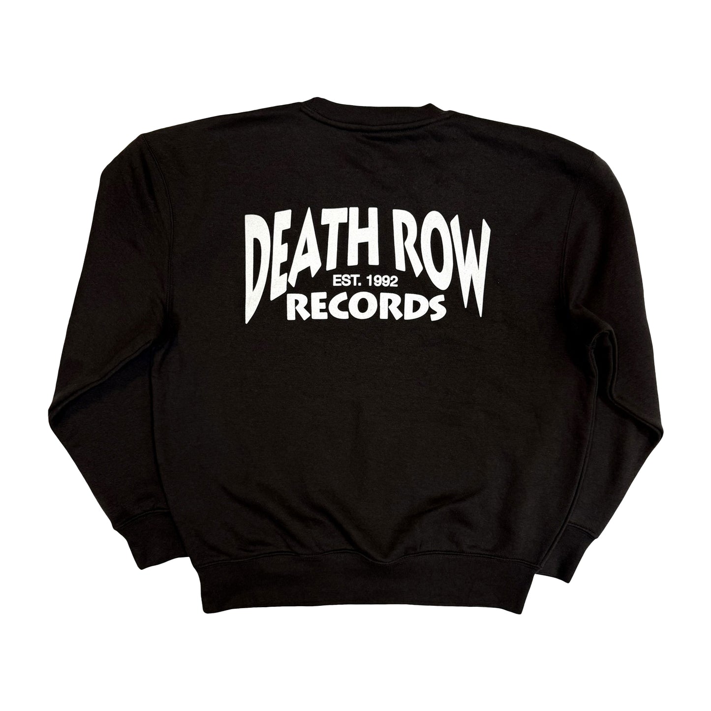 Black - Back - Death Row Records Unisex Adult Sweatshirt