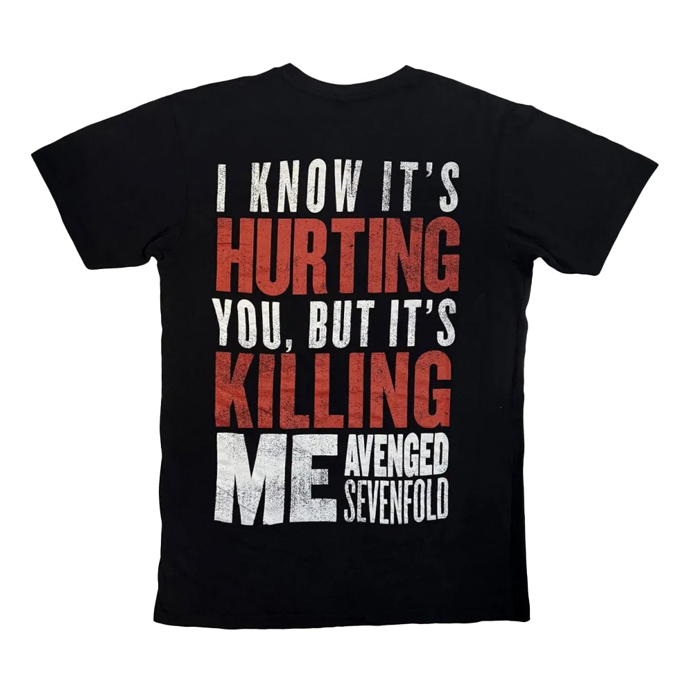 Black - Back - Avenged Sevenfold Unisex Adult Unholy Confessions T-Shirt