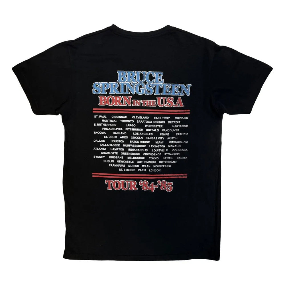 Black - Back - Bruce Springsteen Unisex Adult E Street Tour ´84-´85 T-Shirt