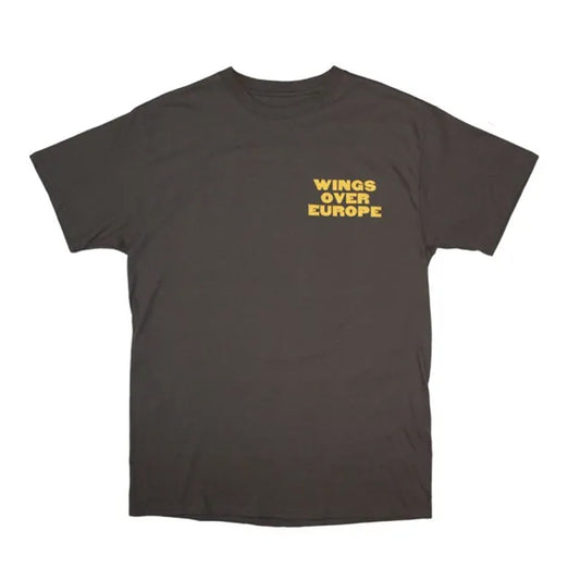 Charcoal Grey - Front - Paul McCartney Unisex Adult Wings Over Europe T-Shirt
