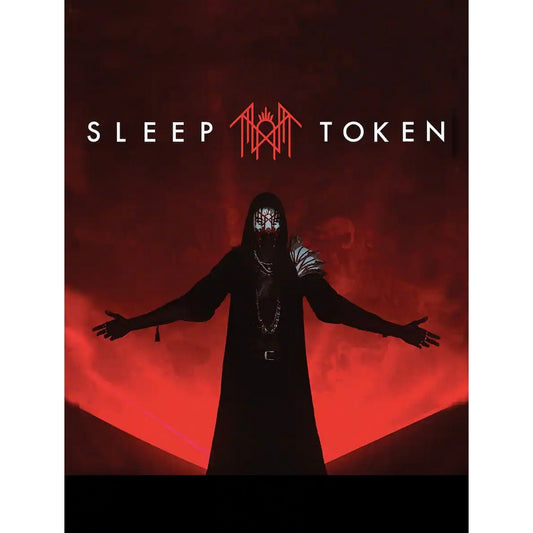 Multicoloured - Front - Sleep Token Sherpa Fleece Red Light Blanket