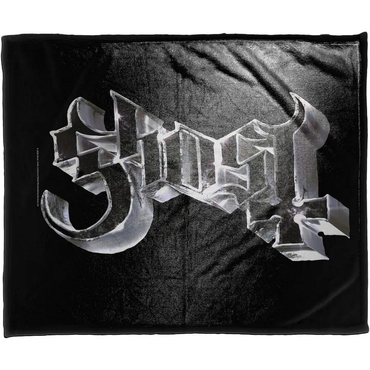 Multicoloured - Back - Ghost Sherpa Fleece Chrome Logo Blanket