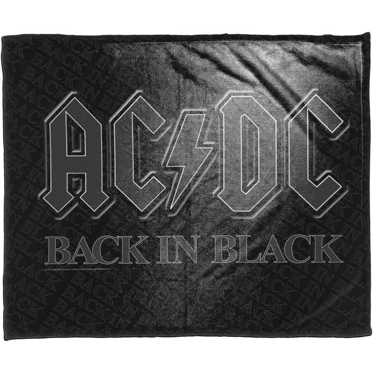 Multicoloured - Side - AC-DC Back In Black Sherpa Fleece Blanket