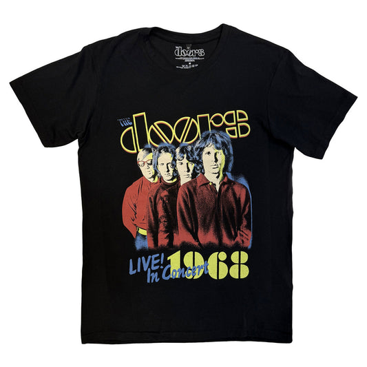 Black - Front - The Doors Unisex Adult Live In Concert ´68 T-Shirt