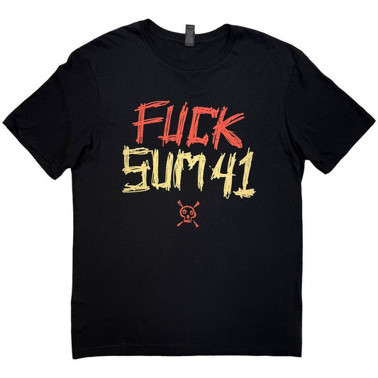 Black - Front - Sum 41 Unisex Adult Tour ´24 Fuck Sum 41 T-Shirt