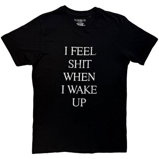 Black - Front - Yungblud Unisex Adult I Feel Like Shit T-Shirt