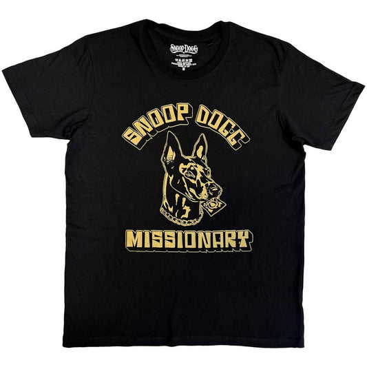 Black - Front - Snoop Dogg Unisex Adult Doberman T-Shirt