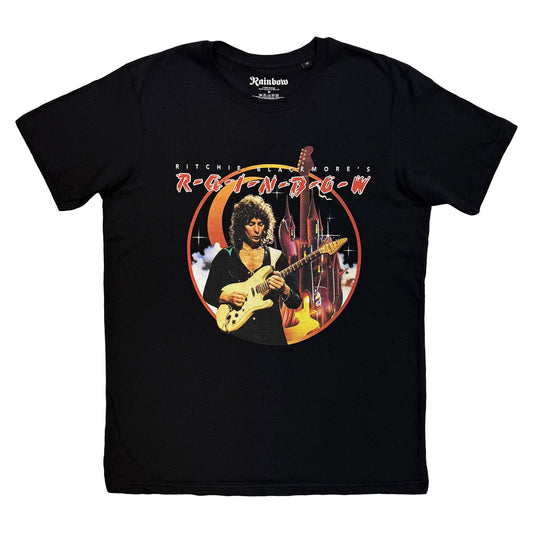 Black - Front - Rainbow Unisex Adult Richie Blackmore T-Shirt