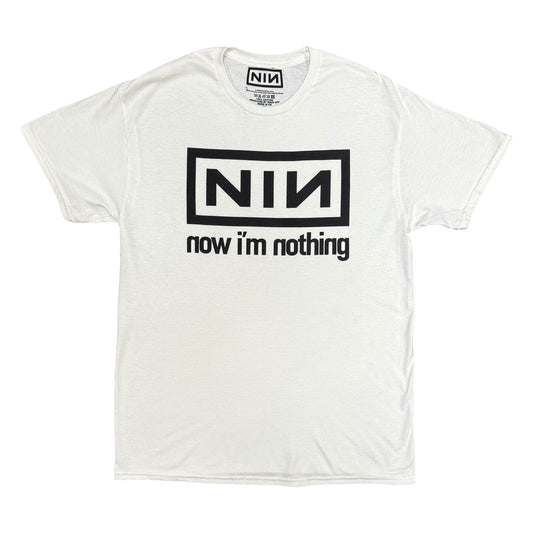 White - Front - Nine Inch Nails Unisex Adult Now I´m Nothing T-Shirt