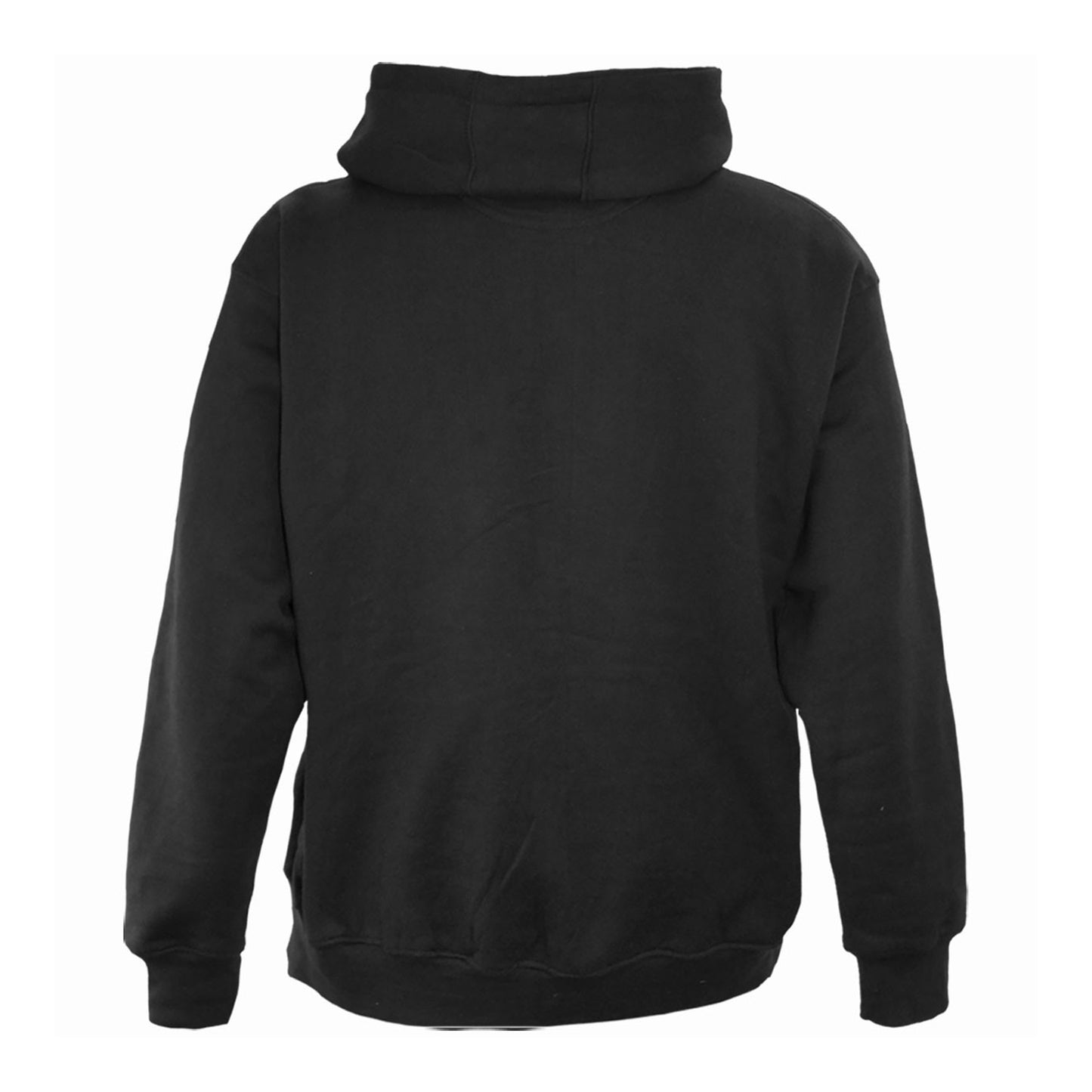 Black - Back - Spiral Direct Unisex Adult Plain Full Zip Hoodie