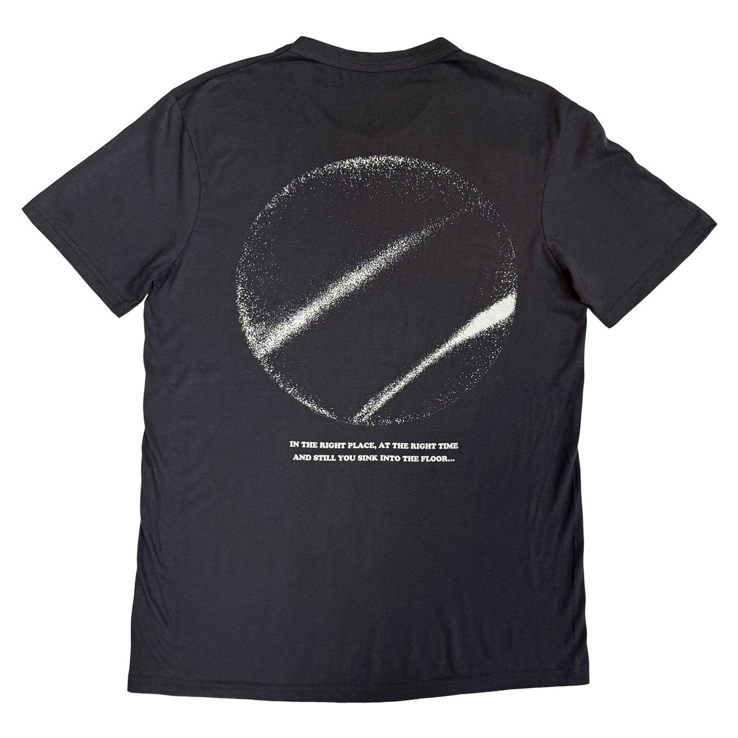 Charcoal Grey - Back - Turnstile Unisex Adult Right Place, Right Time T-Shirt