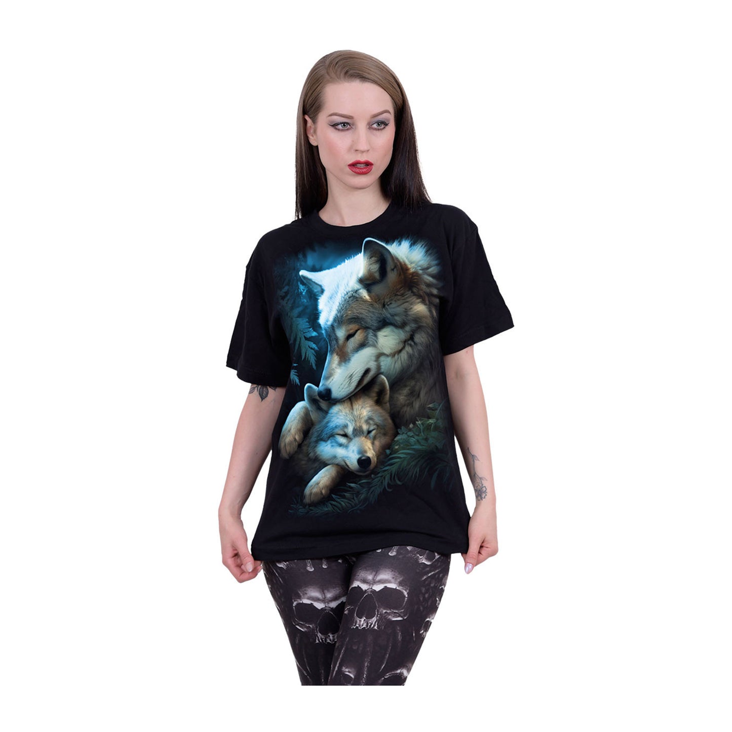 Black - Back - Spiral Direct Unisex Adult Mother´s Love T-Shirt