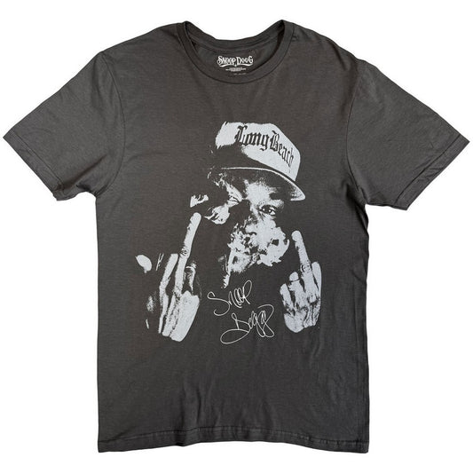 Charcoal Grey - Front - Snoop Dogg Unisex Adult Blunt T-Shirt
