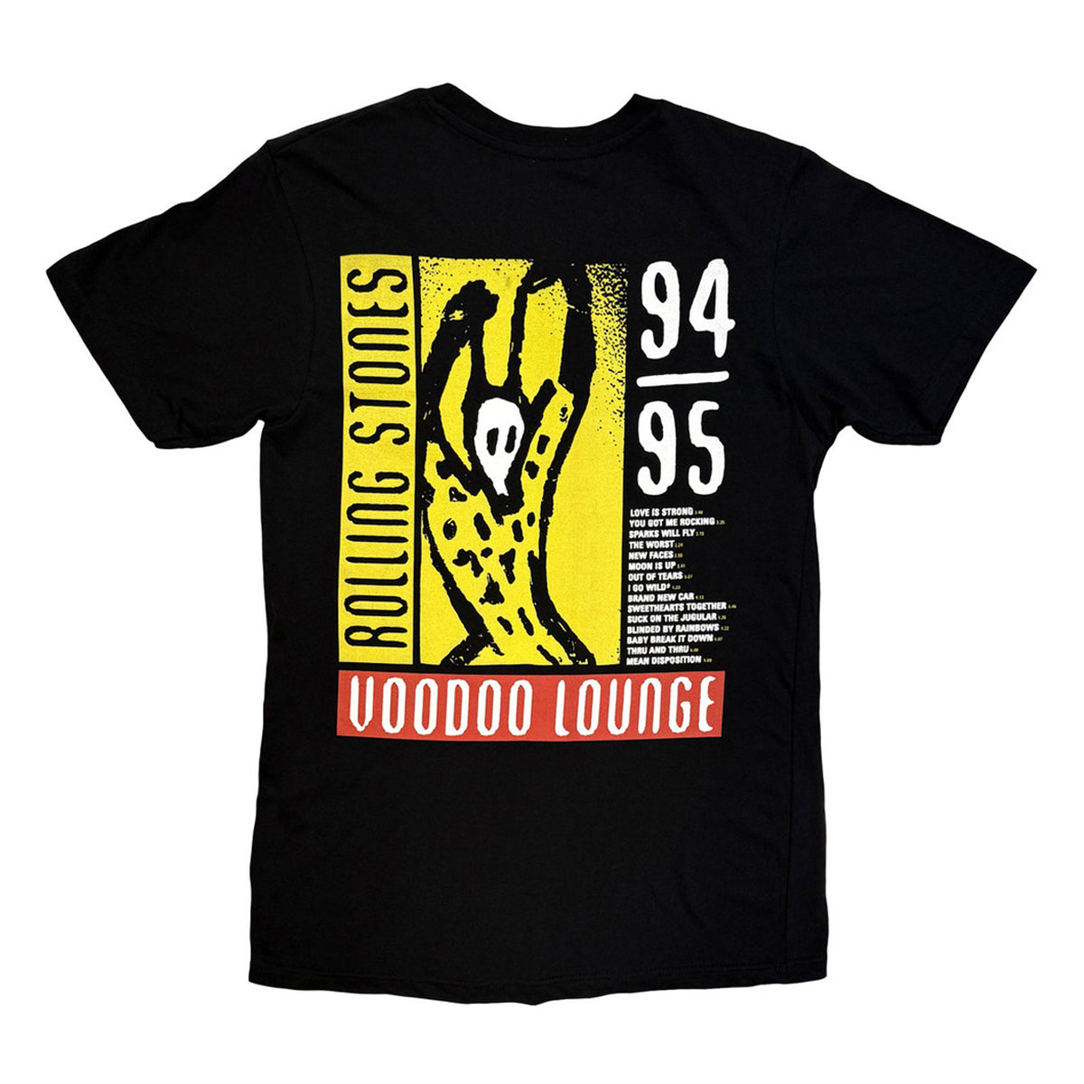 Black - Back - The Rolling Stones Unisex Adult Live Voodoo Lounge Tongue T-Shirt