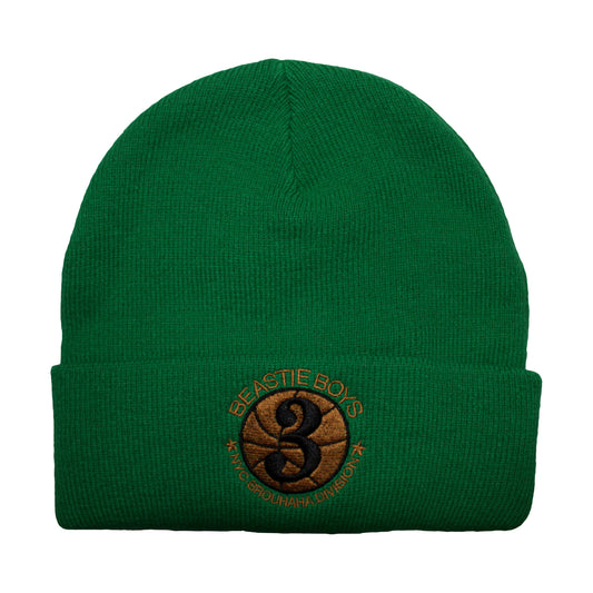 Green - Front - Beastie Boys Unisex Adult NYC Brouhaha Division Beanie