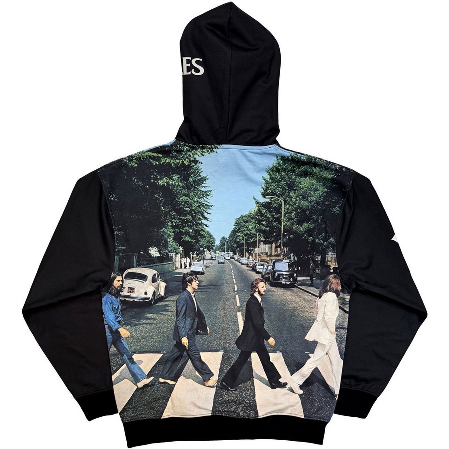 Black - Back - The Beatles Unisex Adult Abbey Road Hoodie