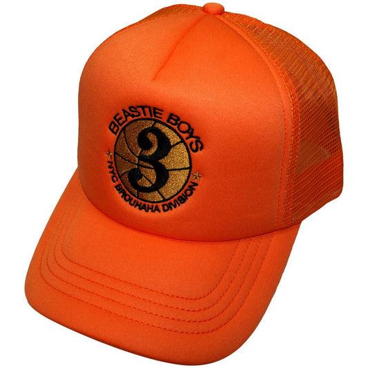 Orange - Front - Beastie Boys Unisex Adult NYC Brouhaha Division Cap