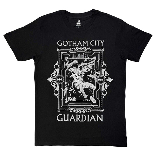 Black - Front - Batman Unisex Adult Gotham City Guardian T-Shirt