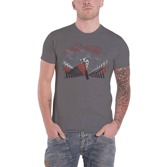 Charcoal Grey - Front - Pink Floyd Unisex Adult The Wall Marching Hammers T-Shirt
