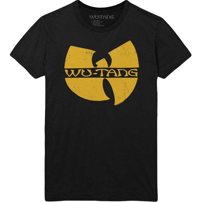 Black - Front - Wu-Tang Clan Unisex Adult Logo T-Shirt