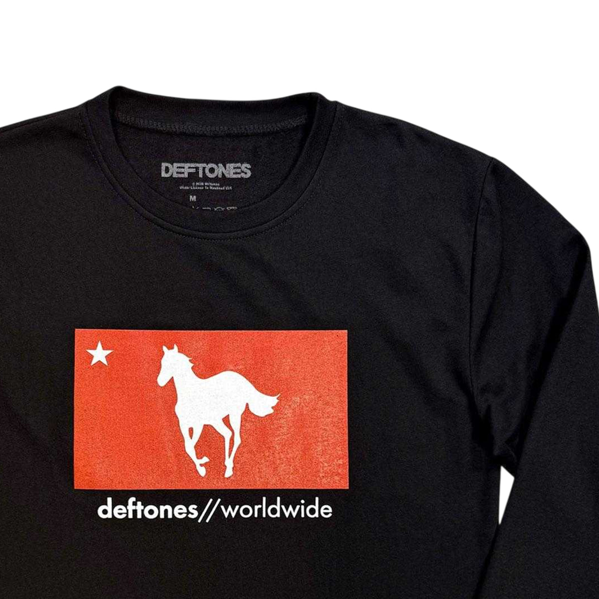 Black - Side - Deftones Unisex Adult Star & Pony Sweatshirt