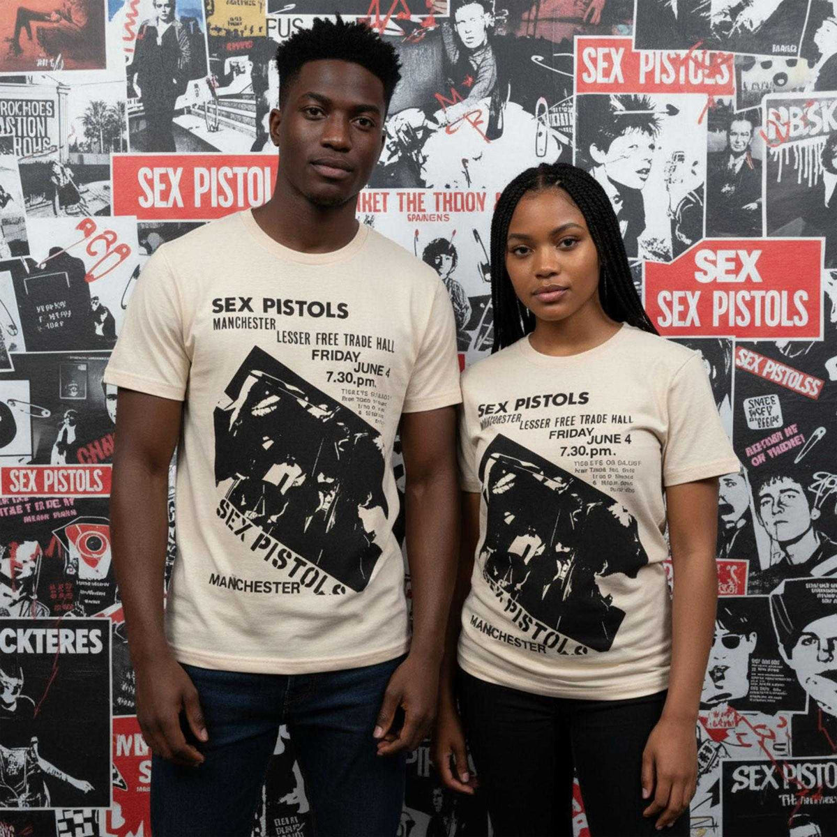 Sand - Lifestyle - Sex Pistols Unisex Adult Unplugged Manchester T-Shirt