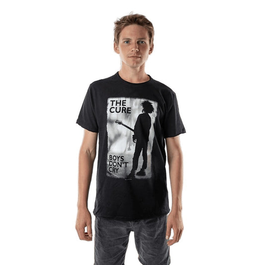 Black - Front - The Cure Unisex Adult Boys Don´t Cry T-Shirt