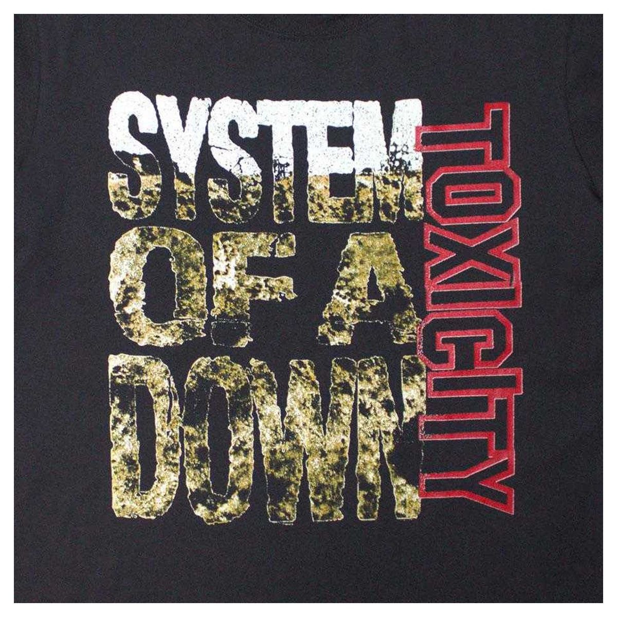 Charcoal Grey - Side - System Of A Down Unisex Adult Toxicity Stack T-Shirt