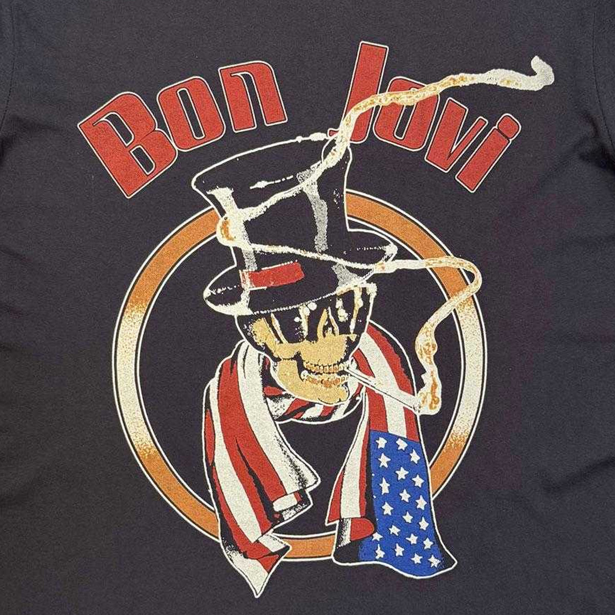 Charcoal Grey - Side - Bon Jovi Unisex Adult Kicked Ass Back Print T-Shirt