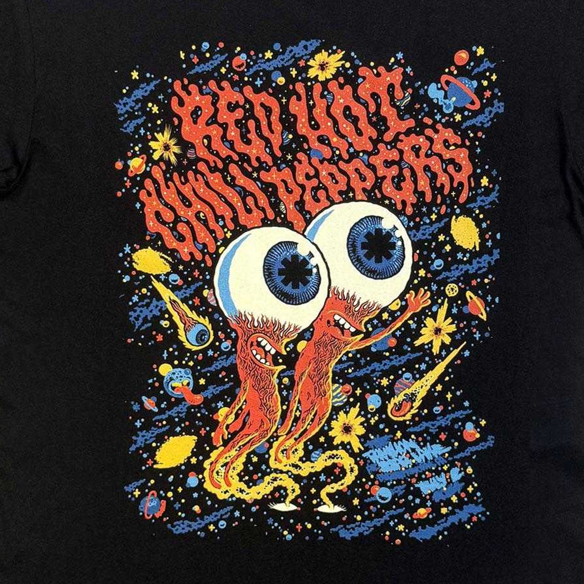 Black - Side - Red Hot Chili Peppers Unisex Adult Burgettstown T-Shirt