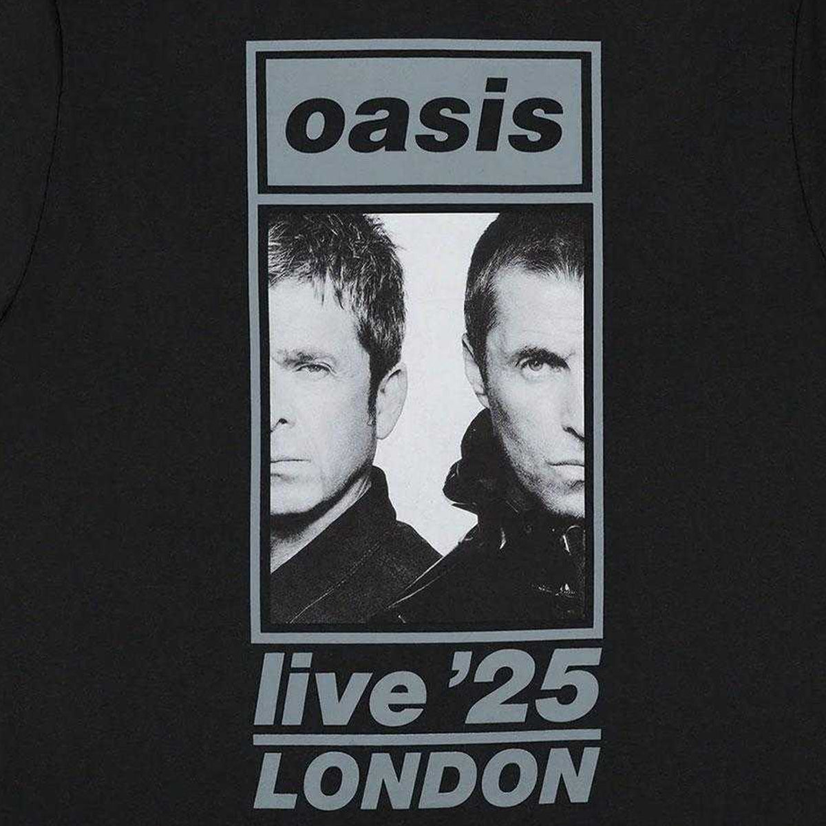 Black - Lifestyle - Oasis Unisex Adult London 26 July Event Back Print T-Shirt