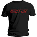 Black - Front - Motley Crue Unisex Adult Distressed Logo T-Shirt