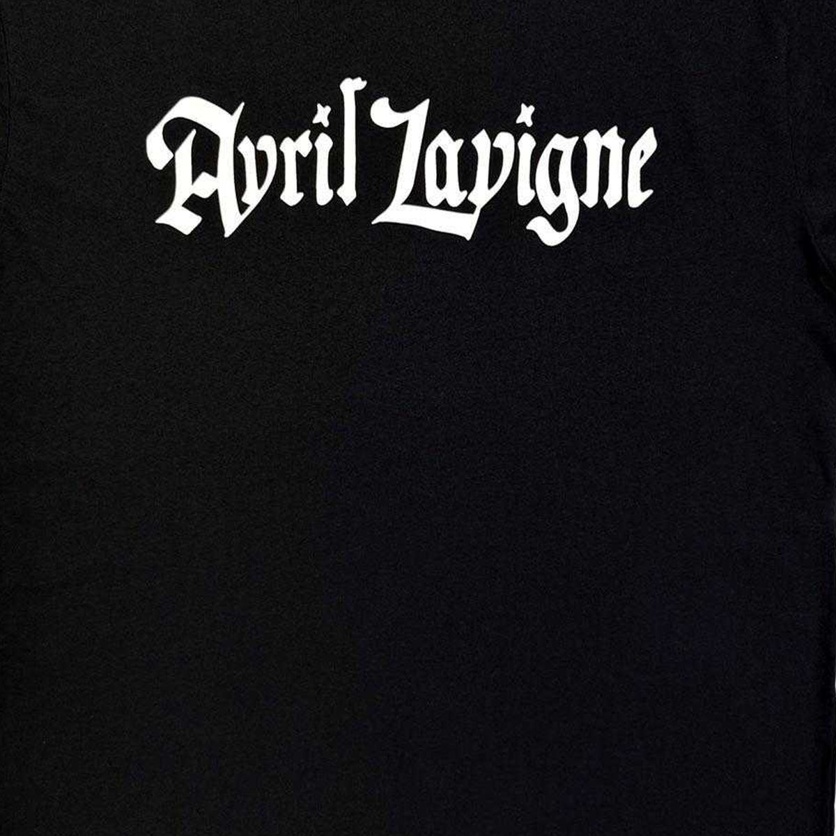 Black - Side - Avril Lavigne Unisex Adult Mono Logo T-Shirt