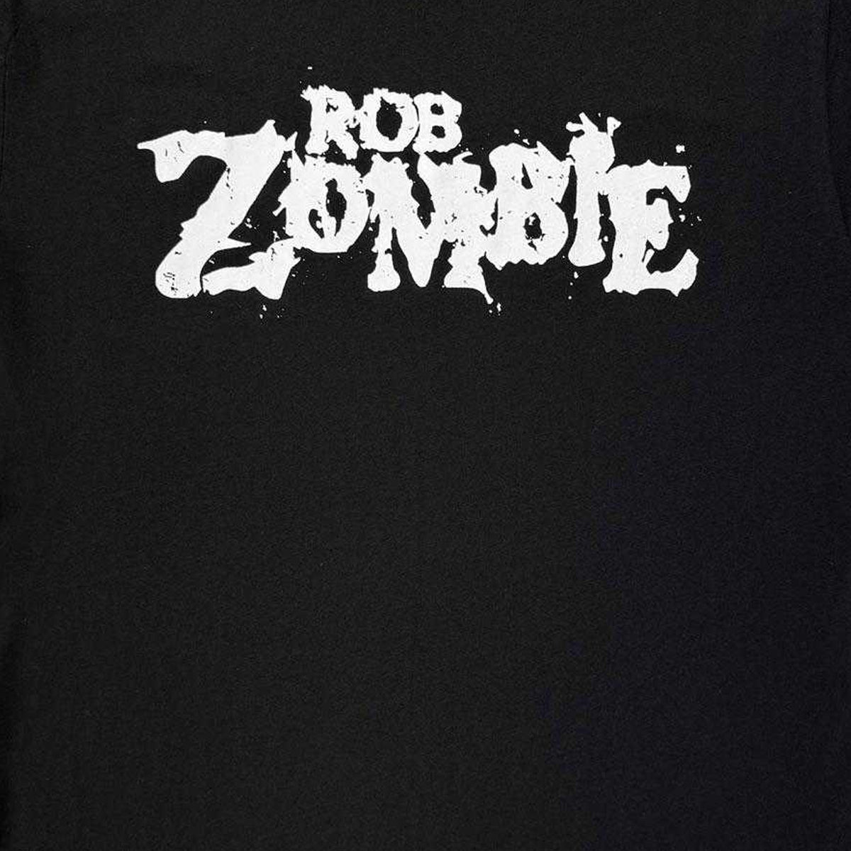 Black - Side - Rob Zombie Unisex Adult Mono Logo Regular T-Shirt