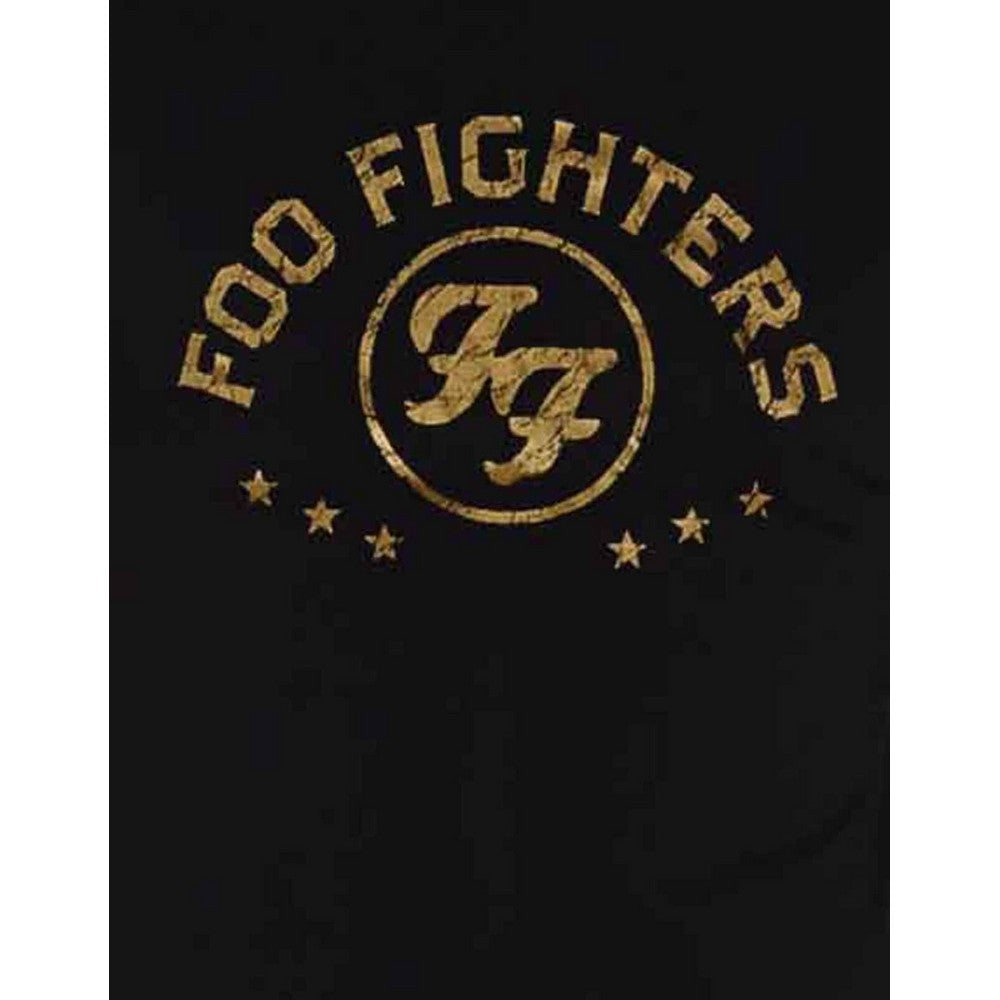 Black - Side - Foo Fighters Unisex Adult Arched Stars T-Shirt