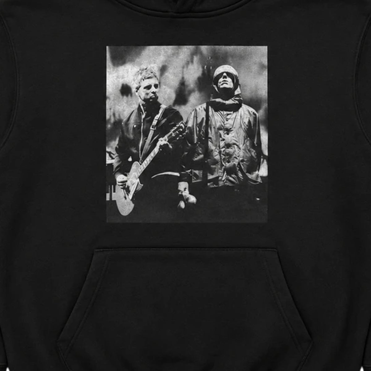 Black - Side - Oasis Unisex Adult Live Photo Hoodie