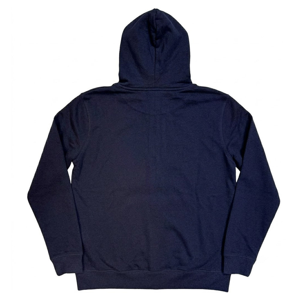 Navy Blue - Back - Oasis Unisex Adult Stencil Full Zip Hoodie