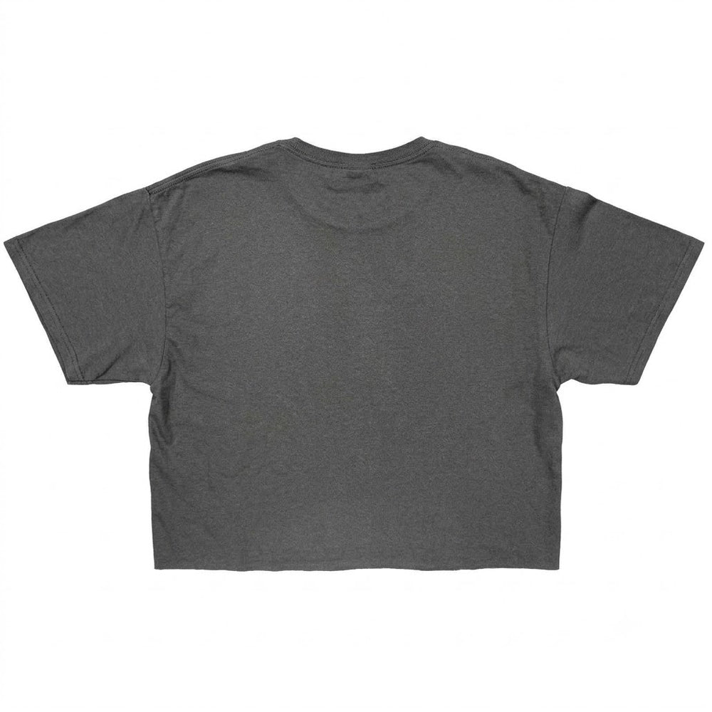 Charcoal Grey - Back - December 10 Womens-Ladies Group Pose Logo Crop Top